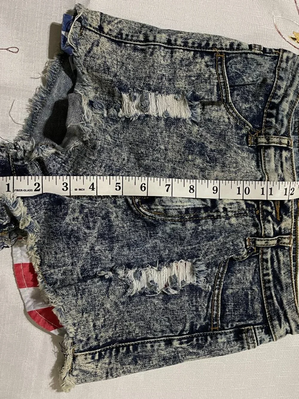 Denim blvd. Denim short shorts with pockets